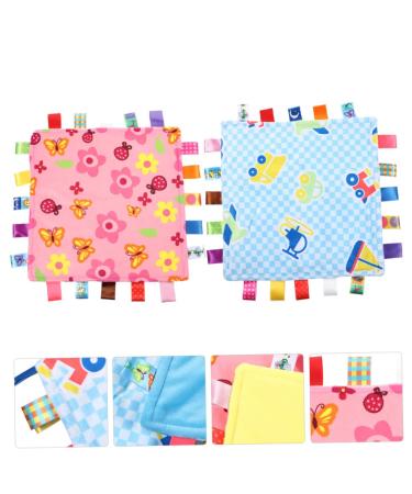 Buy Toyandona 10-Piece Soothing Towel Set | Soft Sensory Plush Ceiling Toys for Infants - Cuddly Colors 32.5x32.5cm - Buy Online on GoSupps.com