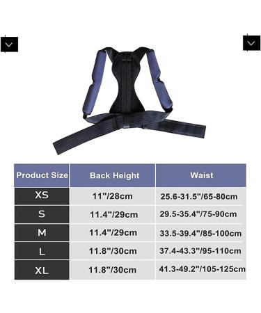Men Women Posture Corrector Back Support Belt Clavicle Spine Lumbar Brace Corset Posture Correction Stop Slouching Back Trainer-Medium_Black (Black M) lofty ambition - Buy Online on GoSupps.com