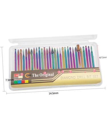 HAPINARY Nail Drill Tools Electric Diamond Electric Filer Grinding Head King Head Manicure Drill Bits - Buy Online on GoSupps.com