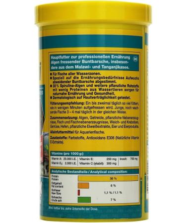 JBL NovoMalawi Complete Food for Algae-Eating Cichlids - 1L Flakes 160g Pack International Shipping Available - Buy Online on GoSupps.com