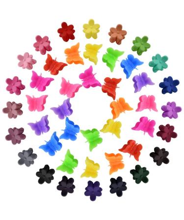 160 Pcs Mini Hair Clips Fengek 100 Pcs Butterfly Clips with 60 Pcs Petal Clips Hair Accessories for Girls and Women Assorted Color