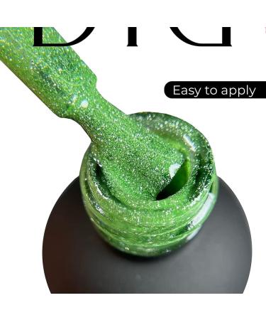 Didier Lab - Premium UV Gel Nail Polish - Brillant No. 16- Gel Nail Varnish - Nail Art - Long-Lasting High Gloss Wear - Green Gel Nail Polish - Gel Nails - Glitter Gel Nail Polish - Rich Pigment - Buy Online on GoSupps.com