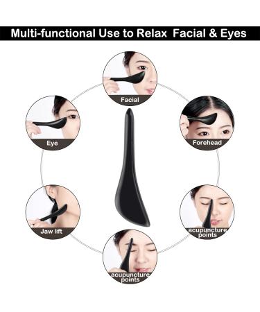 ZIZZON Bian Stone Gua Sha Set - Facial Tools for Natural Anti-Aging Skin Care, Muscle Relaxing, and Wrinkle Relief - Buy Online on GoSupps.com