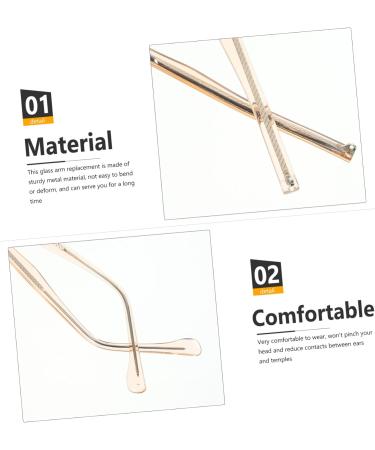Operitacx Glasses Accessories - Replacement Arms & Spare Parts for Clear Reading Glasses & Sunglasses - 2 Pairs of Spectacle Legs - Buy Online on GoSupps.com