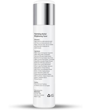 Hydrating Herbal Brightening Toner with Witch Hazel - Anti-Aging Herbal Extract & Antioxidant - 4.1 Oz for Radiant Skin - Buy Online on GoSupps.com
