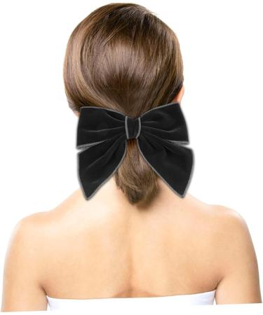 minkissy Bow Hairpin Hair Bows Clips Bowknot Hairpins Valentines Girl Hair Bows Alligator Clip Bows Grosgrain Hair Bow French Barrette Toddler Autumn and Winter Hair Knot Velvet Cloth 15x14x2.5cm Black - Buy Online on GoSupps.com