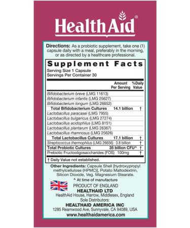 SkinProbio 35 Billion CFU | 9 Strain Vegetarian Probiotic Once Daily Capsules to Support Healthy Skin & Gut Balance - Buy Online on GoSupps.com