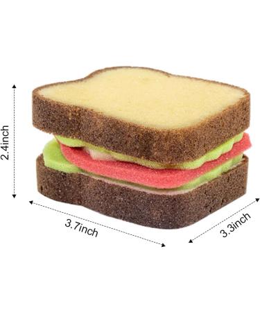 2PCS Cute Non-Scratch Sandwich Sponges - Multipurpose Kitchen Scrubbers for Dish Cleaning - Buy Online on GoSupps.com