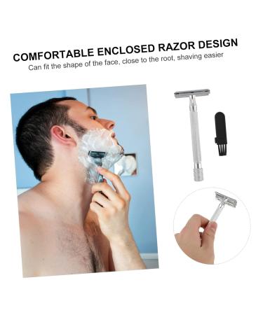 Didiseaon Manual Safety Razor for Men - Durable Stainless Steel Double Edge Shaving Tool Beard Trimmer & Old Fashioned Single Blade Scraper - Buy Online on GoSupps.com