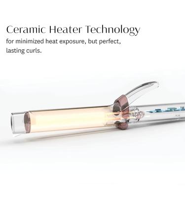Buy T3 SinglePass Curl Professional Curling Iron - Custom Ceramic Long Barrel Adjustable Heat for Shiny Curls & Waves - 1 inch White/Rose Gold | International Shipping Available - Buy Online on GoSupps.com