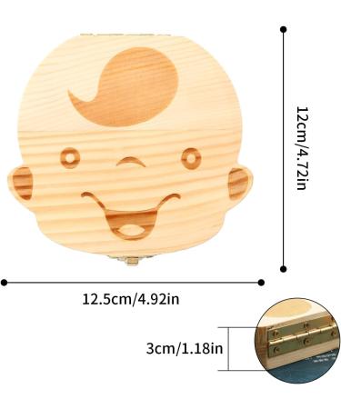 Luckious Baby Teeth Save Box - Wooden Keepsake Organizer for Boys - Buy Online on GoSupps.com