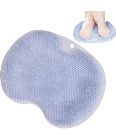 Bexdug Footrubber Cleaner Massager - Set of 4 Anti-Slip Foot Scrubbers with Suction Cups for Deep Cleaning and Relaxation - Blue - Buy Online on GoSupps.com