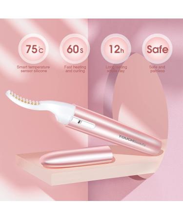 TouchBeauty Heated Electric Eyelash Curler - Double Heating Wires, Wand-Shaped Tip, Temperature Sensor - Fast Heating for Long-Lasting Curled Lashes - Buy Online on GoSupps.com
