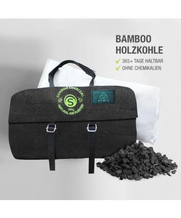Stimio Bamboo Activated Carbon Air Purifier 500g - Car Dehumidifier & Odor Neutralizer - Eco-Friendly Freshener Alternative - Buy Online on GoSupps.com