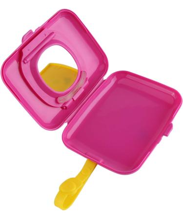 Wet Wipes Box Baby Outdoor Portable Wet Tissue Dispenser Case Infant Reusable Stroller Pram Wipes Box Convenient Fabric Case for Travel(Rose + Yellow) Baby Tissue - Buy Online on GoSupps.com