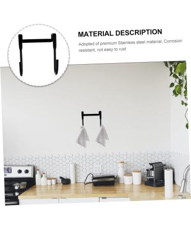 Cabilock 3pcs Hook up Over Door Towel Rack Metal Over Door Hooks Solid Hook On The Door Hanger Door - Buy Online on GoSupps.com