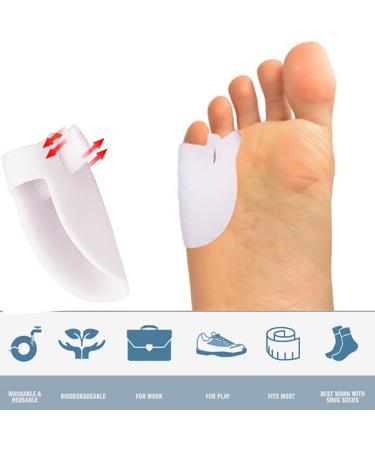 Mcvcoyh 6 Pieces Pinky Toe Separator Pinky Toe Cushion Protectors Gel Toe Separators Toe Straighteners for Curled Toes Pain Relief Overlapping Toe Curled Pinky Toe - Buy Online on GoSupps.com