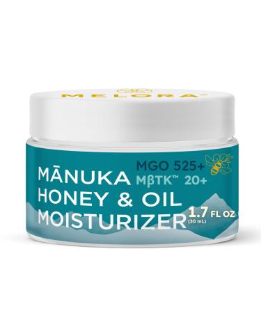 MELORA Manuka Honey Moisturizing Face Cream (1.7 Oz) - Face Moisturizer with Manuka Honey & Oil for Dry or Sensitive Skin - Anti-Aging Manuka Honey Cream Facial Moisturizer for Women & Men