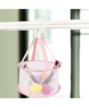 Makeup Brush Cleaning Mat & Hanging Drying Net Set - Pink | Silicone Cleaner Bowl with Mesh Rack | Dry Sponge, Powder Puff & Brushes - Buy Online on GoSupps.com
