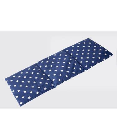 Rapeseed Pillow 20x50cm - Large 3-Chamber Heat Pad & Grain Pillow in Stars Blue - Perfect for Relaxation - Buy Online on GoSupps.com