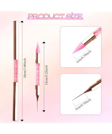 Rhinestone Picker Doting Pen - Dual-Ended Wax Pencil for Nail Art & DIY Crafts (Pink) | International Shipping Available - Buy Online on GoSupps.com