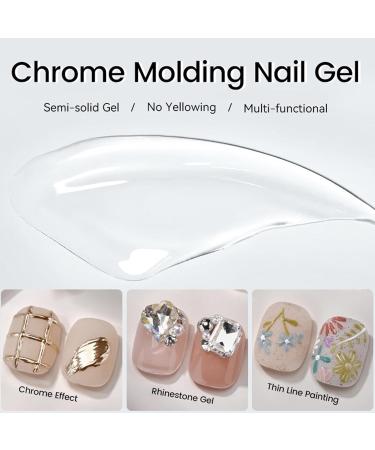 Solid Nail Gel LED/UV Nail Carving Gel Non-Sticky Builder Glue Manicure Accessories for Home School Business Trip - 7ml - Buy Online on GoSupps.com