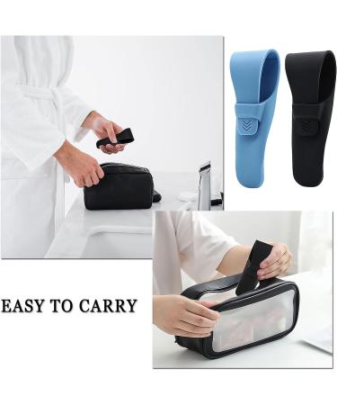 Norhogo 2-Piece Razor Travel Case | Durable Razor Storage Box for Manual Shaving | Ideal for Home & Travel (Blue & Black) - Buy Online on GoSupps.com