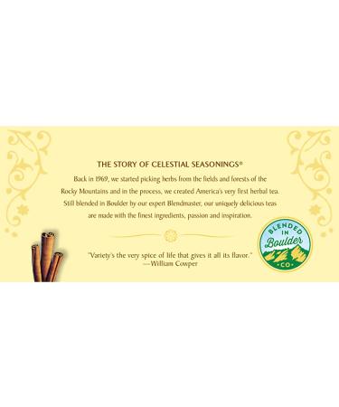 Bengal Spice Herbal Tea by Celestial Seasonings - Caffeine Free, 20 Bags (1.7 oz) - Buy Online on GoSupps.com
