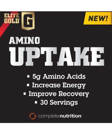 Elite Gold Amino Uptake Strawberry Pineapple - Energy Boosting Amino Acid Supplement for Muscle Recovery | 8.46 oz (30 Servings - Buy Online on GoSupps.com