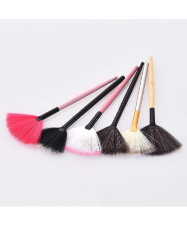Fashion Highlighter Face Powder Foundation Shadow Powder Blush makeup brush Fan Shape Makeup Brush large base blusher(2) - Buy Online on GoSupps.com
