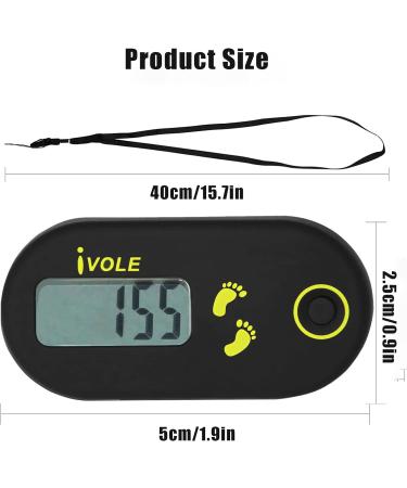 Buy Sortable 3D Digital Pedometer with Clip - Track Steps Calories & Activity Time | Ideal for Running - Men & Women - Black - Buy Online on GoSupps.com