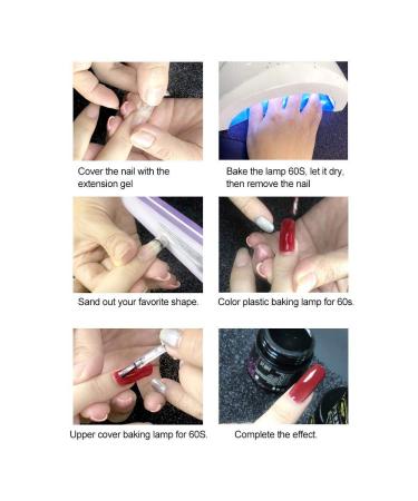 Premium Pink Nail Extension Gel - UV Gel for Quick Painless Manicure & Nail Art | Advanced Synthetic Resin Nail Care - Buy Online on GoSupps.com