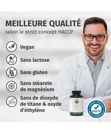 OPC extrait de p pins de raisin - 1250 mg d'extrait et 1000 mg d'OPC par dose quotidienne - 200 g lules haute concentration pour 3 mois - v gane fabriqu en Allemagne - Green Naturals  - Buy Online on GoSupps.com