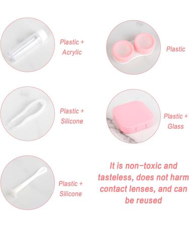 Haisheng Mini Travel Contact Lens Case Set - 4 Portable Containers with Mirror & Suction Cup for Home & Travel - Buy Online on GoSupps.com