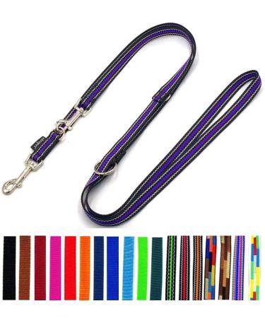 Dog linen duplicate 2m / 2.40m / 2.80m / 3.50m / 5m Dogs 20mm / 25mm (Boston (S-Grau-purple) 20mm 2.00m) Boston (S-gray-purple) 20mm 2.00m