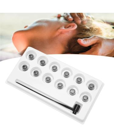 Stainless Steel Hair Needles Set | Plum Flower Skin Hammer with 12 Replacement Heads | TCM Vein Waste Needles for Hair Loss & Physiotherapy - Buy Online on GoSupps.com