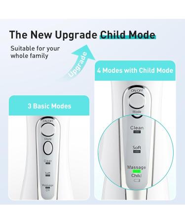 Portable Water Dental Flosser - 4 Modes Child-Friendly Rechargeable 300ML - Perfect for Travel - Buy Online on GoSupps.com