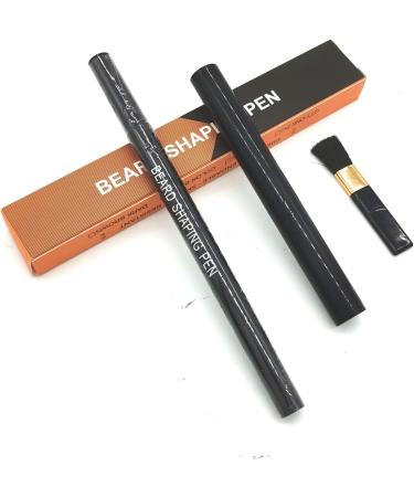 LINGJIONG Mens Beard Fountain Pen SweatProof WaterResistant Durable Natural DoubleSided Beard Pen Waterproof Durable Facial Hair Fountain Pen Provides a Natural Look Black - Buy Online on GoSupps.com