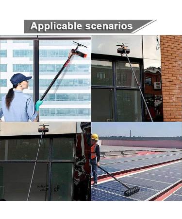 GIZMIT 12-39FT Window Cleaning Pole Outdoor Water Fed Telescopic 2 in 1 Brush Squeegee Attachment Professional Extendable Cleaner Conservatory Roof Gutters 39FT/12M - Buy Online on GoSupps.com