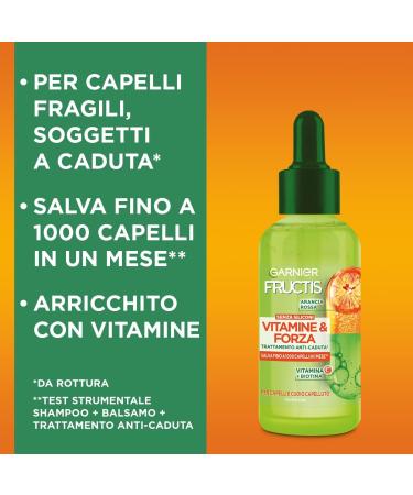 Garnier Fructis Vitamin & Forza Anti-Stain Fortifying Treatment for Hair Fragitres & Rubbing Objects Arcchie Formula with Hair Vitamins 10 Volts Stronger 125 ml - Buy Online on GoSupps.com