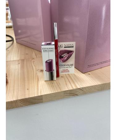 artigiano Najtu Nativa - Lip Color Volume - 2 in 1 Lip Balm (N.2 Chocolate)