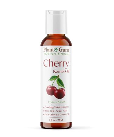 Cherry Kernel Oil 2 oz Cold Pressed 100% Pure Natural Carrier - Skin Face Body And Hair Growth Moisturizer. Great For DYI Creams Lotions and Lip balms.