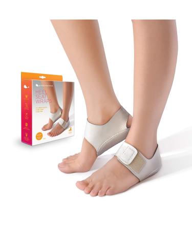 Heel That Pain Heel Seat Wraps for Plantar Fasciitis and Heel Spurs  Perfect for Heel Pain Relief While Barefoot or with Sandals | Patented, Clinically Proven, 100% Guaranteed (Medium) Medium (Women's 6.5-10, Men's 5-8)