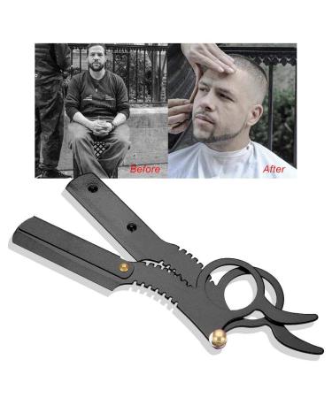 Classic Retro Sonew Razor for Men - Wooden Handle Beard Styling Set | Multifunctional Black Razor - Buy Online on GoSupps.com