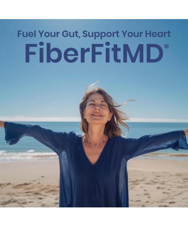 1MD Nutrition FiberFitMD - for Potent Digestive & Cardiovascular Support - Health Supplement for Women & Men - High Fiber Powder - 30 Days - Buy Online on GoSupps.com