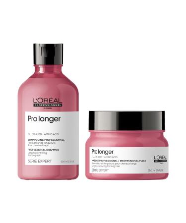 L'Or al LOr al Serie Expert Pro Longer Mask 250ml & LOr al Professionnel Strengthening hair shampoo for long and thin hair with Filler A100 & amino acids Serie Expert Pro Longer Shampoo 300 ml