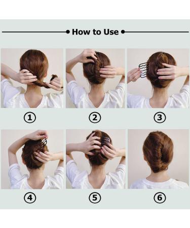 10 Pieces Hair Side Combs U-Shaped French Twist Clips for Updo Bun - Hair Stick Accessories for Women and Girls - Buy Online on GoSupps.com