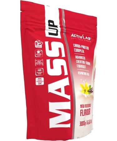 Activlab MASS UP 3kg Weight Gain Protein Powder High Calorie Whey Protein Creatine and Taurine Vanilla Builds Muscle Mass and Strength Massive Mass Gain - Buy Online on GoSupps.com