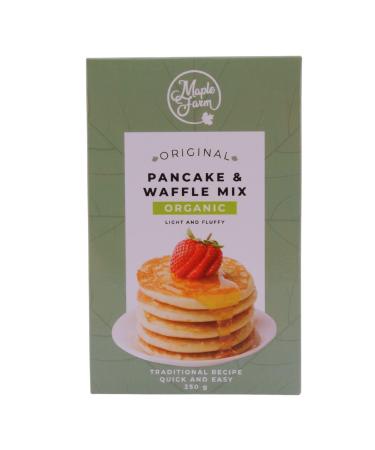MapleFarm - Pr paration pour pancakes et gaufres BIO - tui de 250g - Original ORGANIC MIX