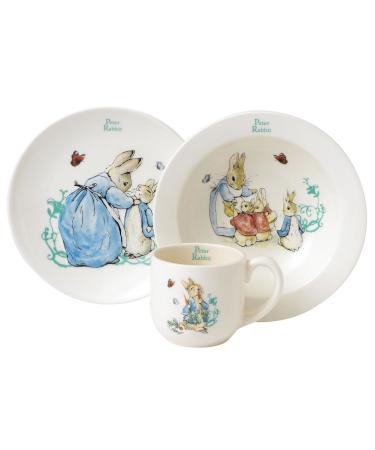 Beatrix Potter A25864 Peter Rabbit Nursery Set 3 Pieces - White Single